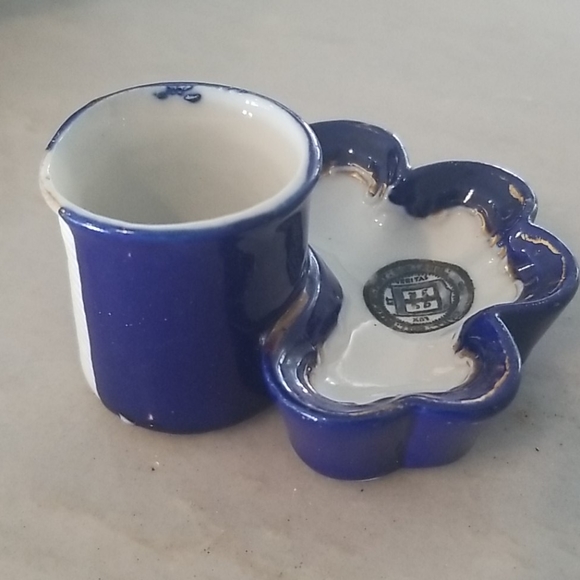 DELFT BLUE Antique Vtg Match Holder With Strike - Picture 7 of 7